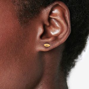 *PAIR* EVIL EYE STUD - ANINE BING - SOLID 14K GOLD